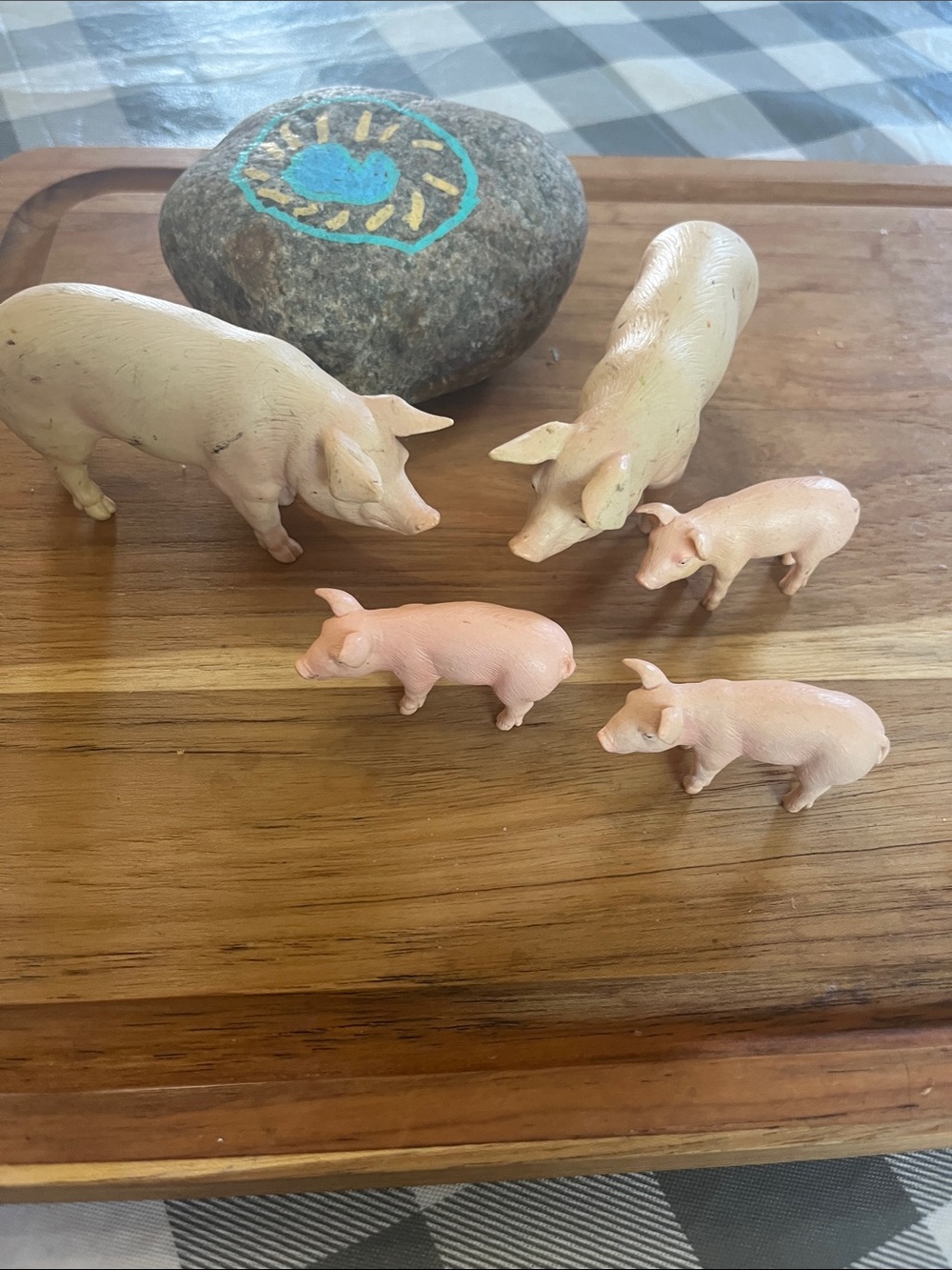 Schleich Pets Pink Pig Family Figurine Set
